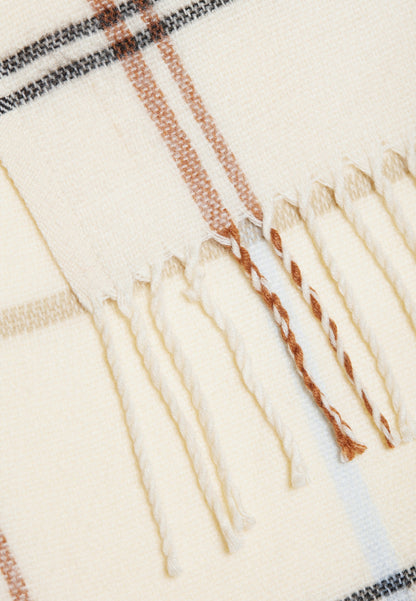 Anna Field Scarf - Off-white,brown,blue