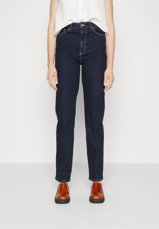  Straight Leg Jeans - Dark Blue Denim