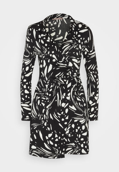 Anna Field Day Dress - Black/White