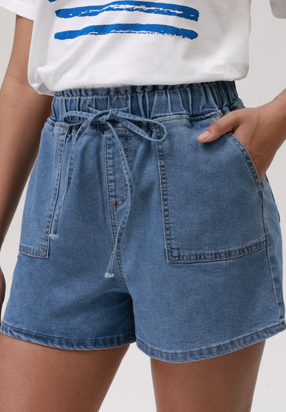 Anna Field Denim Shorts - Light Blue Wash