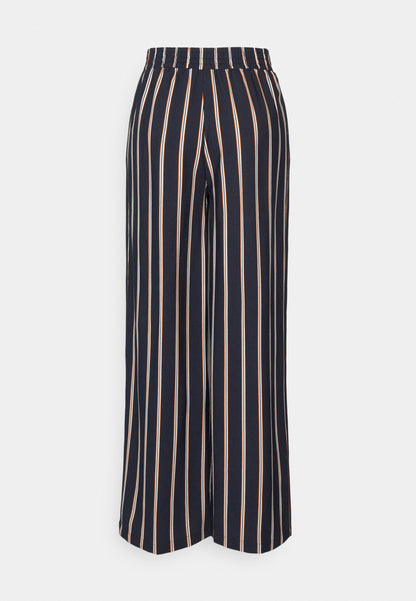Anna Field Trousers - Dark Blue/Brown/White