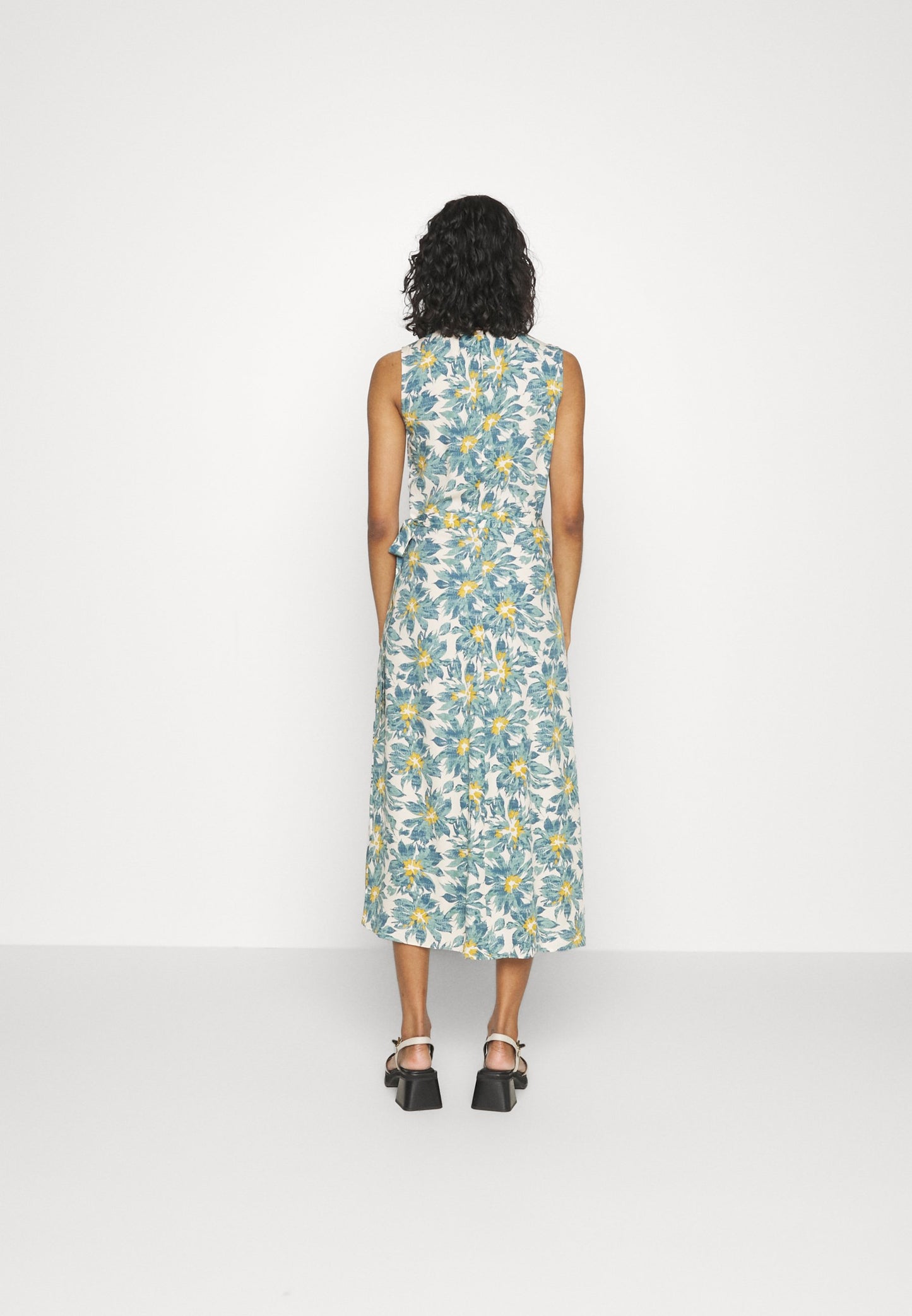 Anna Field Woven Wrap Dress - Day Dress - Multi/Green