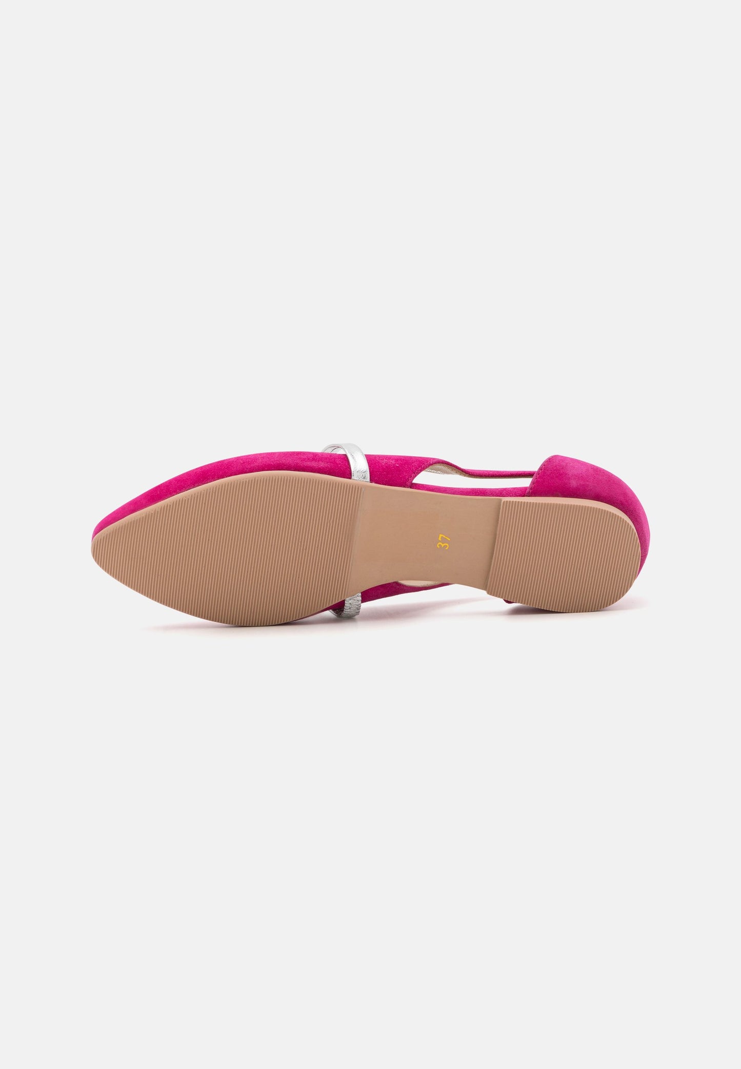 Anna Field Leather - Ankle Strap Ballet Pumps - Pink