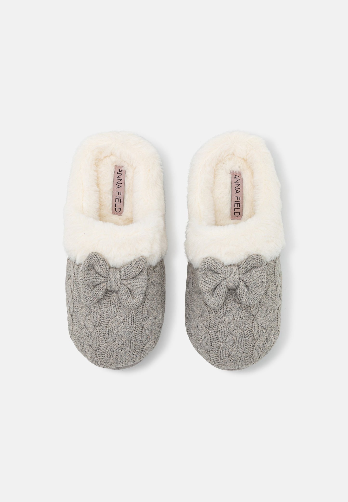 Anna Field Slippers - Light Grey