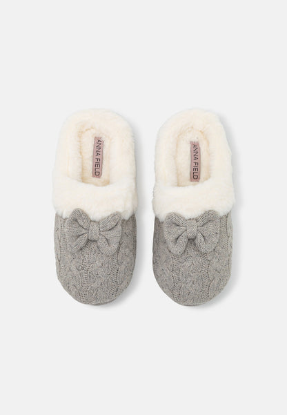 Anna Field Slippers - Light Grey