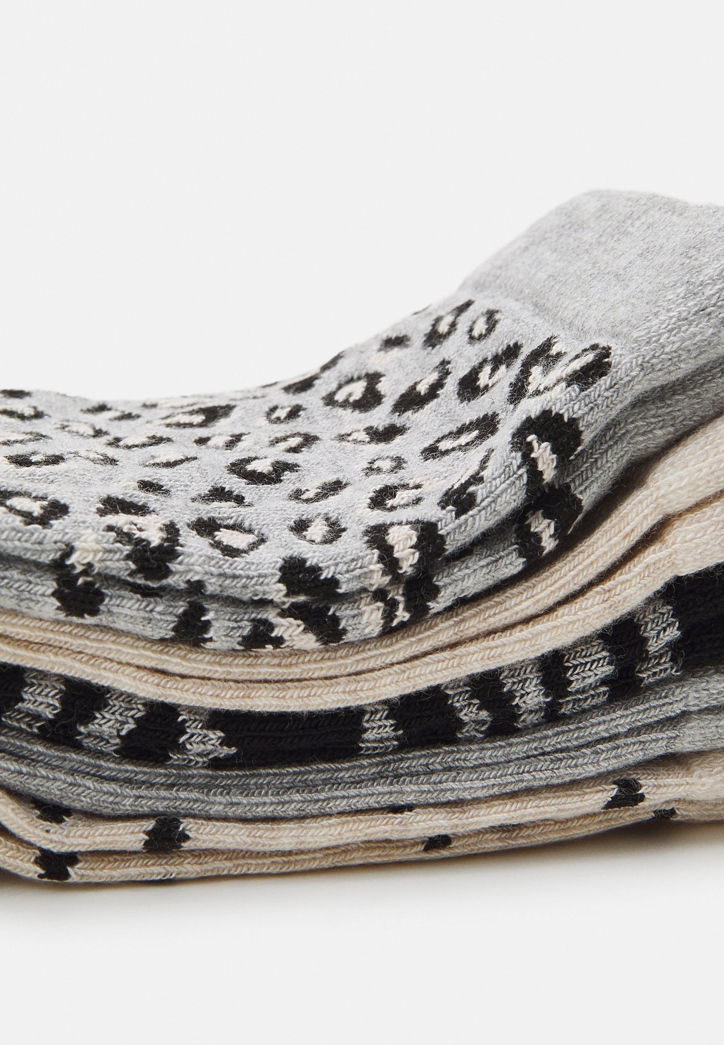 Anna Field 5 PACK - Socks - Black/beige