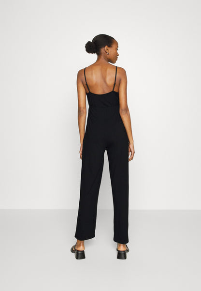  Strappy Drappy Cintered- Jumpsuit - Black
