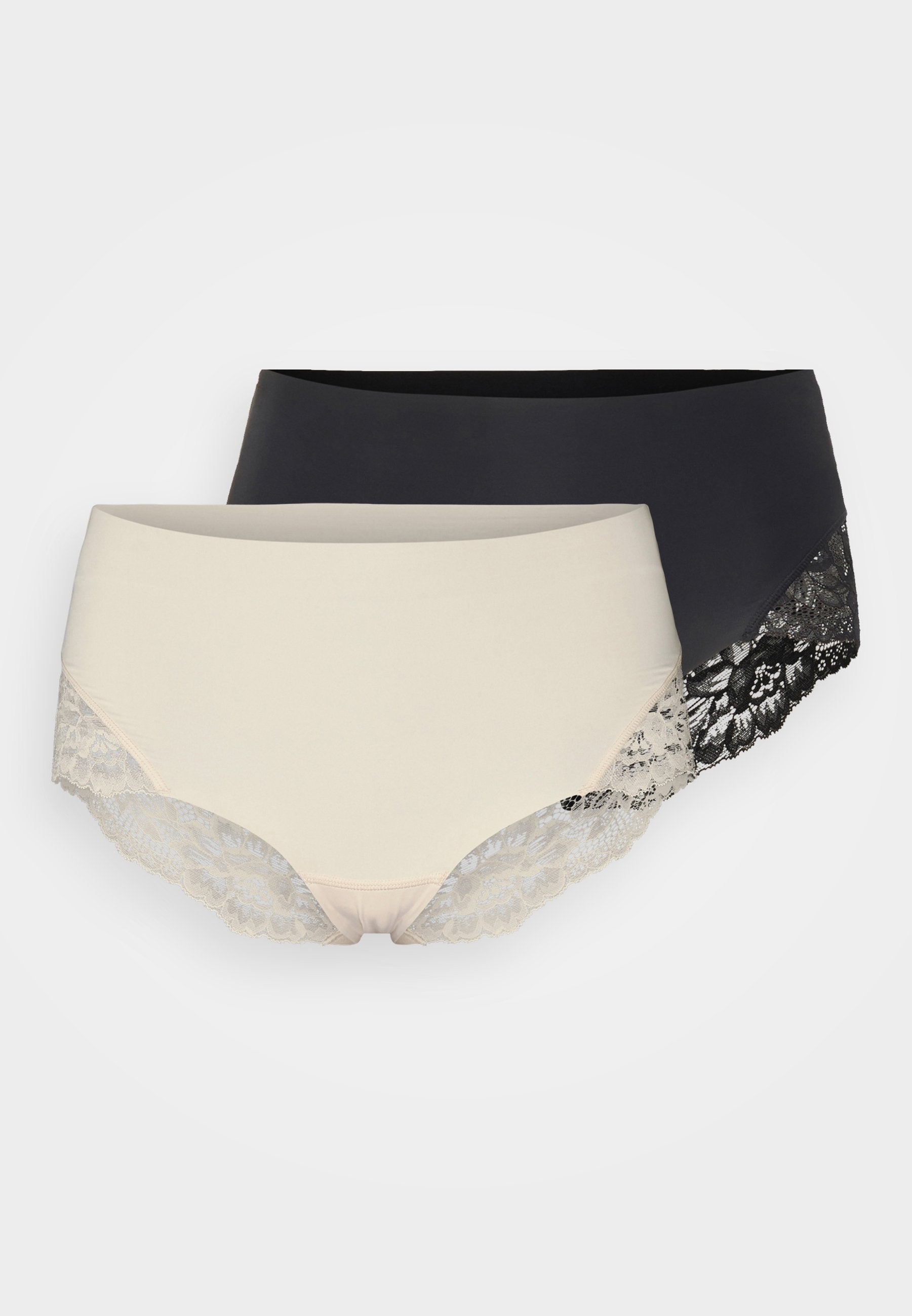 Anna Field 2 Pack - Briefs - Black/Nude