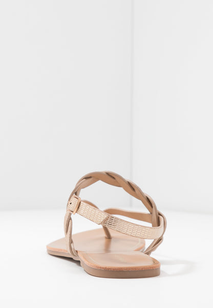  T-Bar Sandals - Rose-Gold