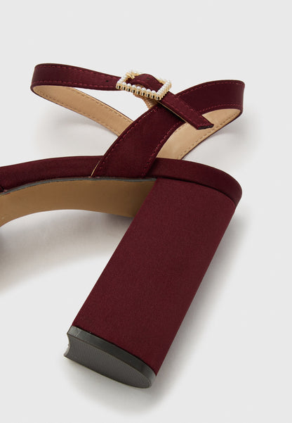 Anna Field Platform Sandals - Bordeaux