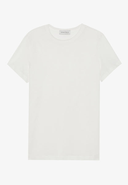 Anna Field 5 PACK - Print T-shirt - Egret/light Grey/evening Blue/black/evening Blue/egret