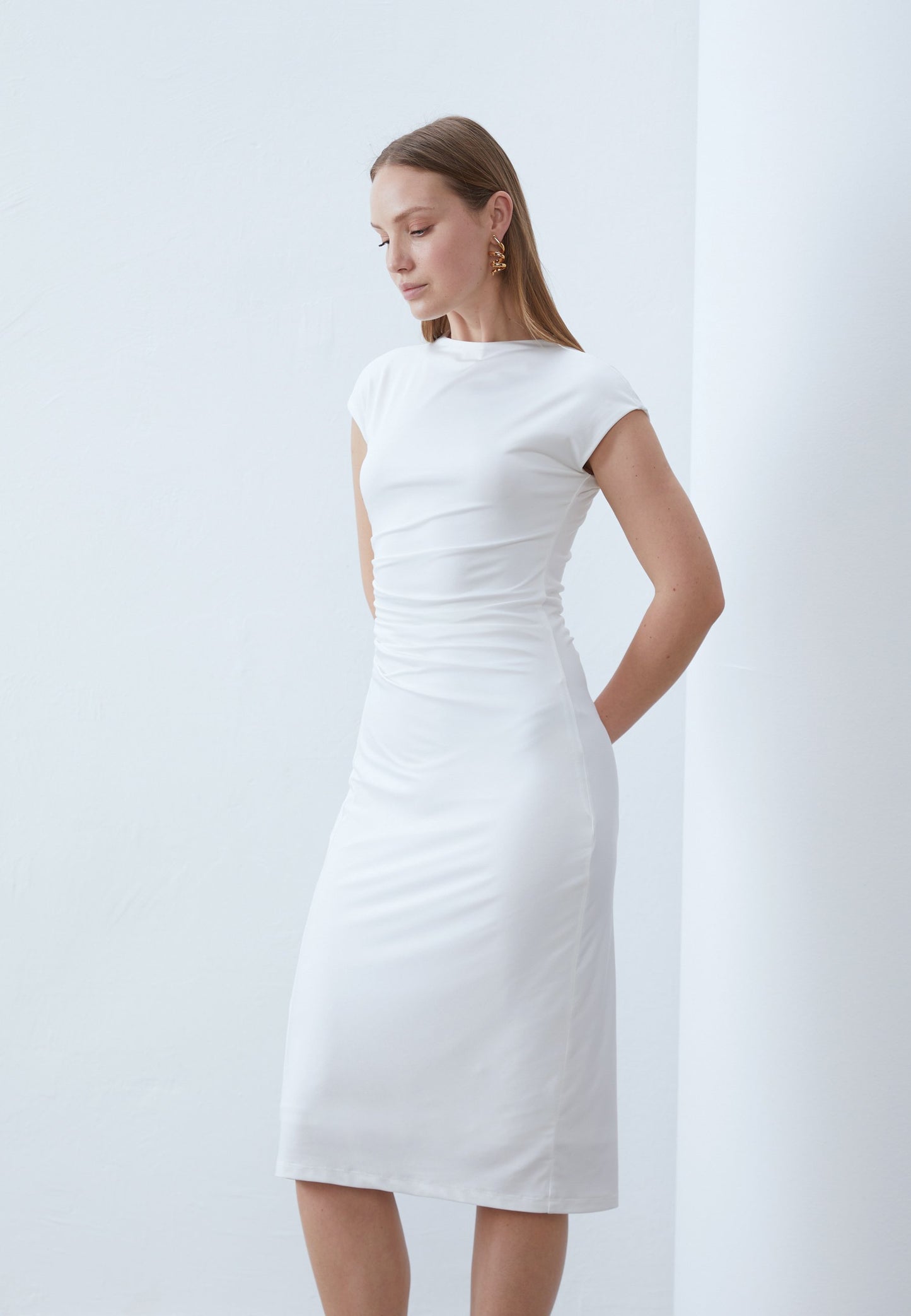 Anna Field Jersey Dress - Off-white