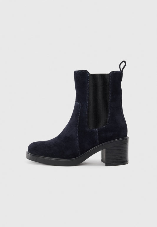 Anna Field LEATHER - Ankle Boots - Dark Blue