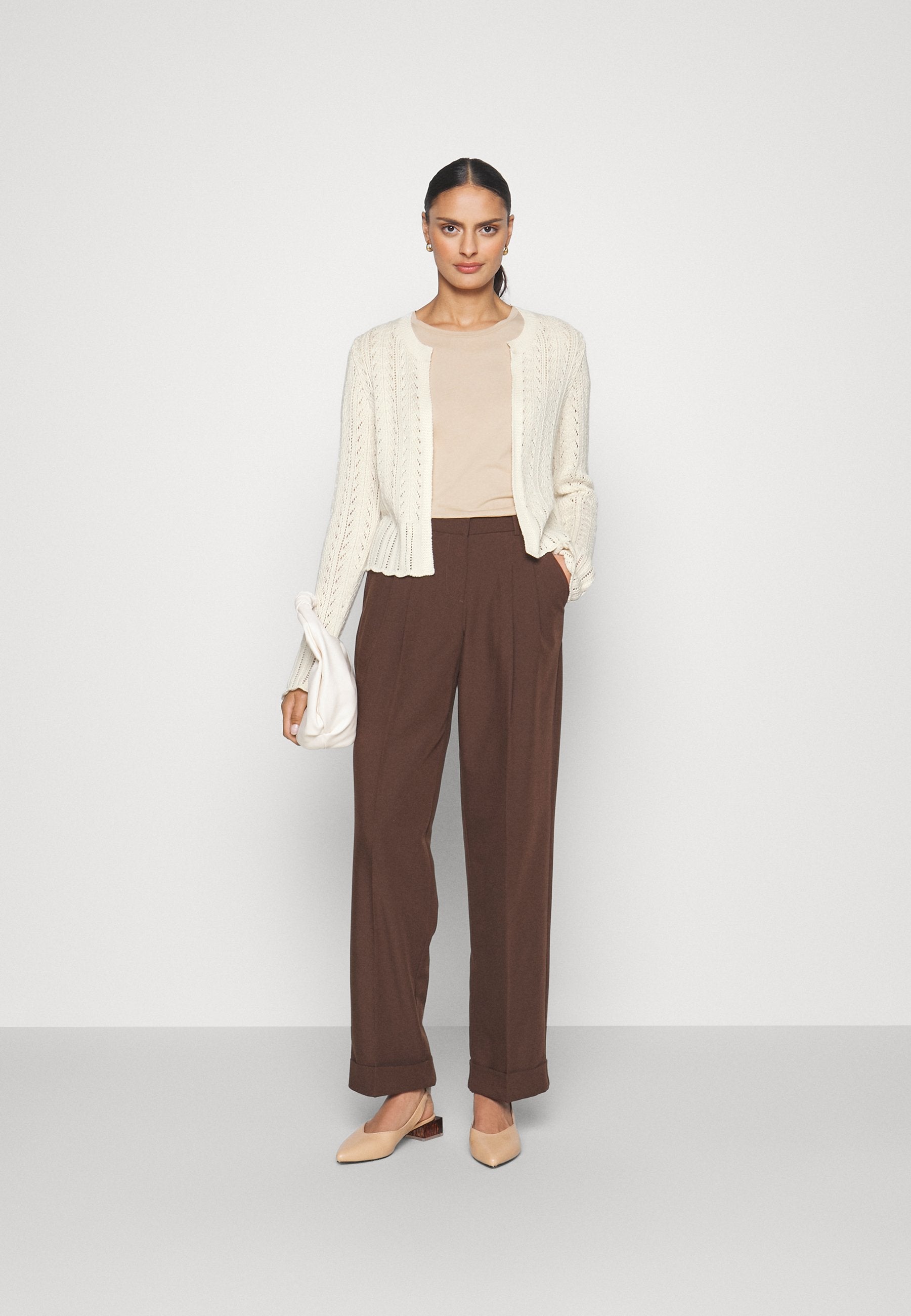 Anna Field Pointelle Bolero - Cardigan