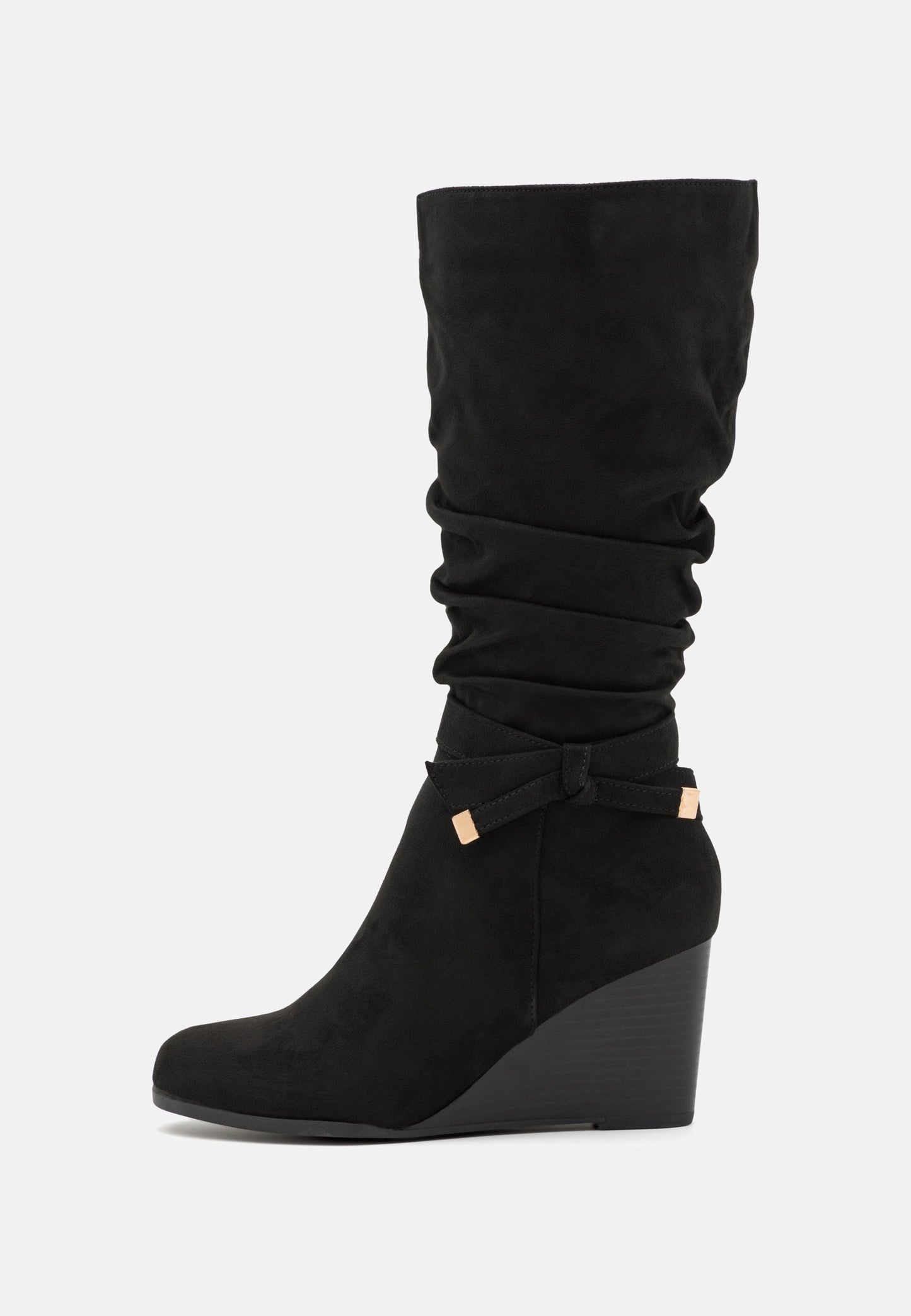 Anna Field Wedge Boots - Black
