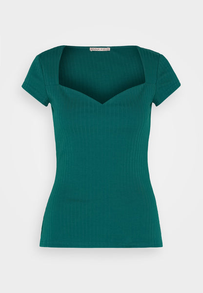 Anna Field Basic T-shirt - Dark Red
