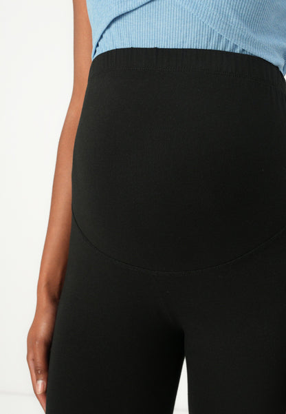  2 PACK - Leggings - Trousers - Black/mottled Dark Brown