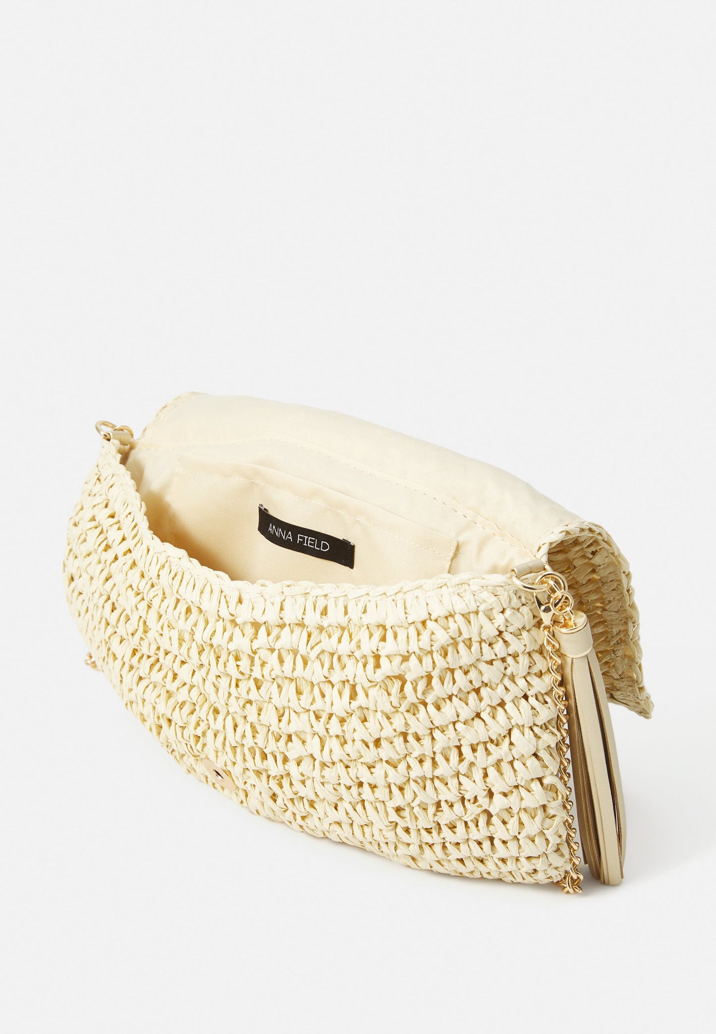 Anna Field Clutch - Straw