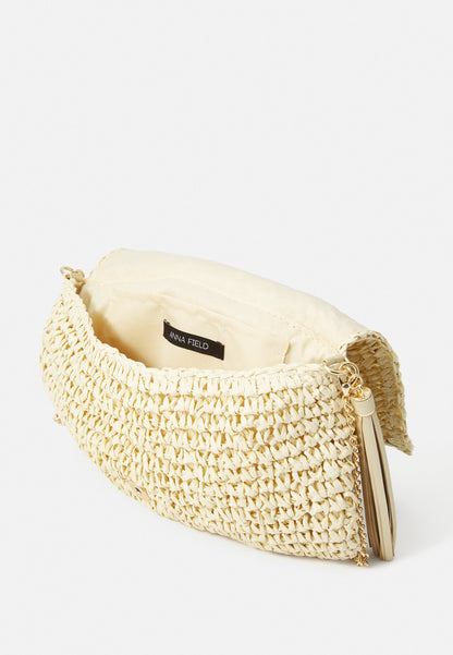 Anna Field Clutch - Straw