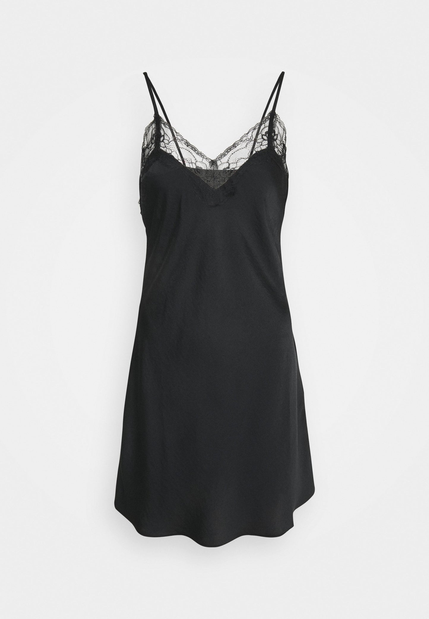 Anna Field Hammered Satin Nightie - Nightie - Black