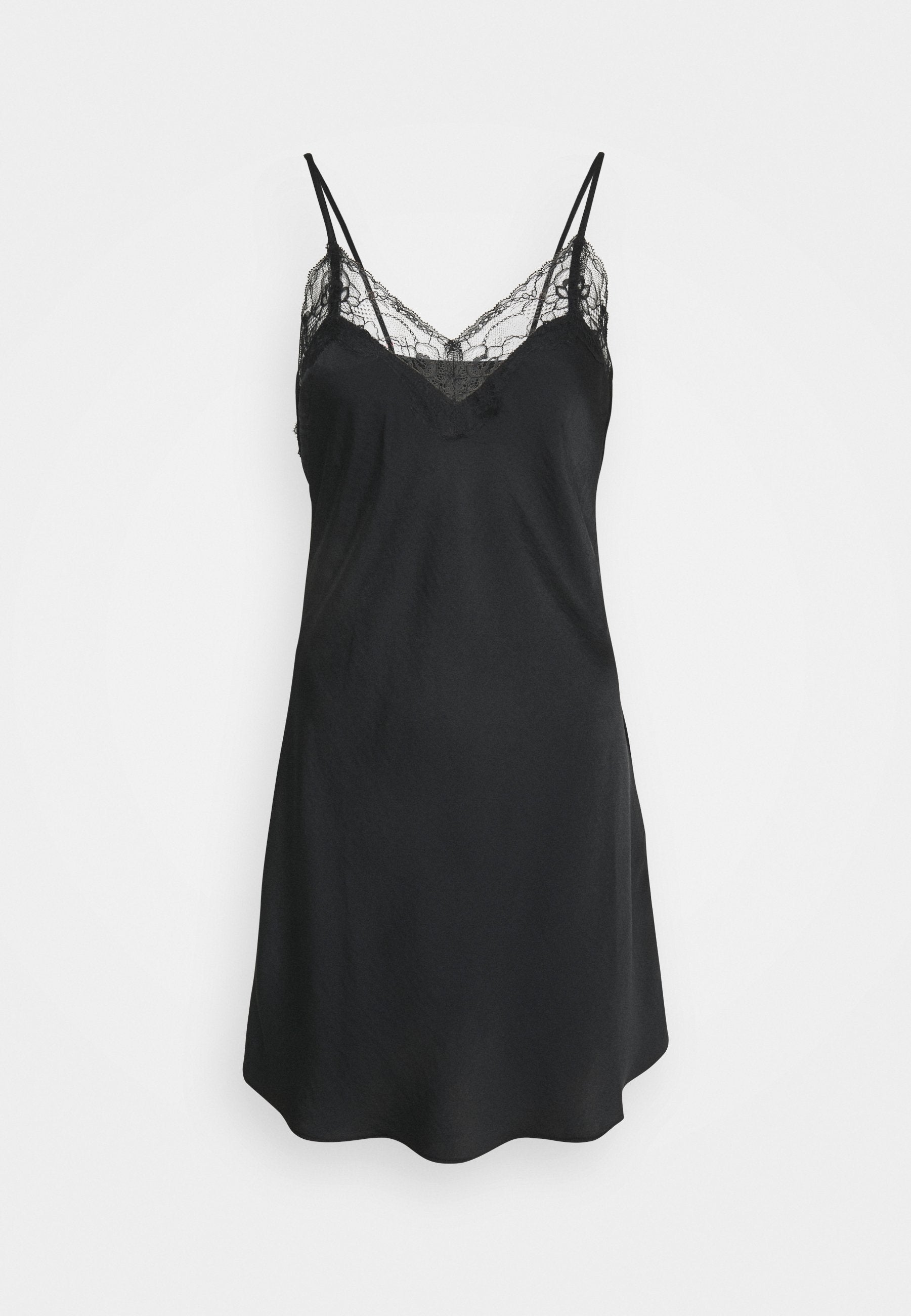 Anna Field Hammered Satin Nightie - Nightie - Black