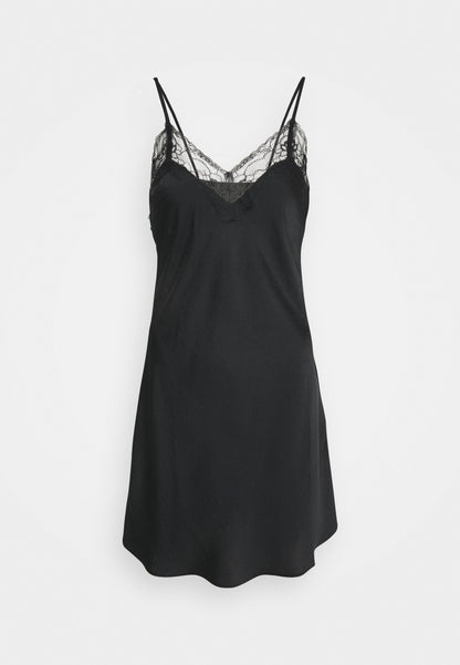 Anna Field Hammered Satin Nightie - Nightie - Black