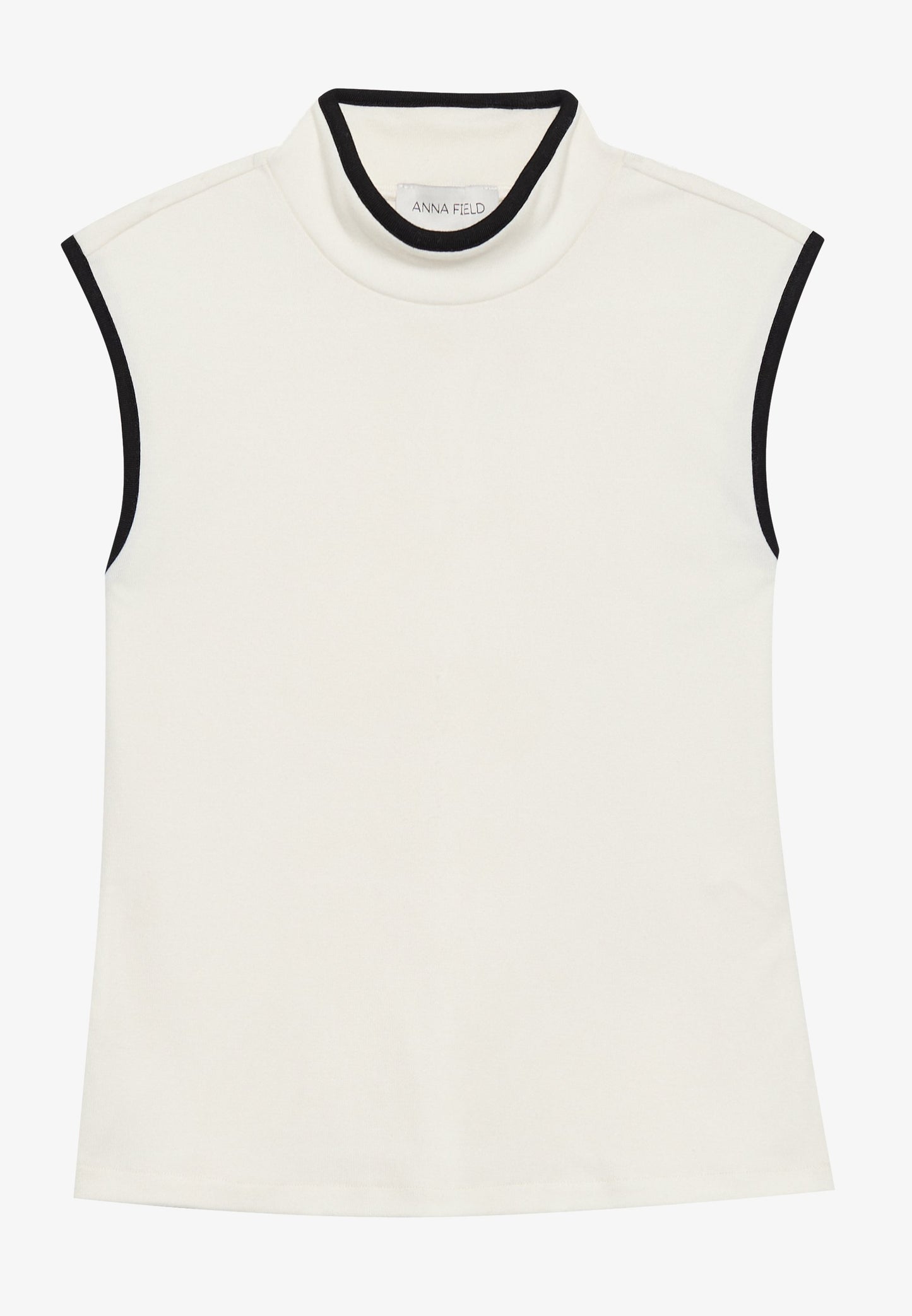 Anna Field Top - Off-white /black