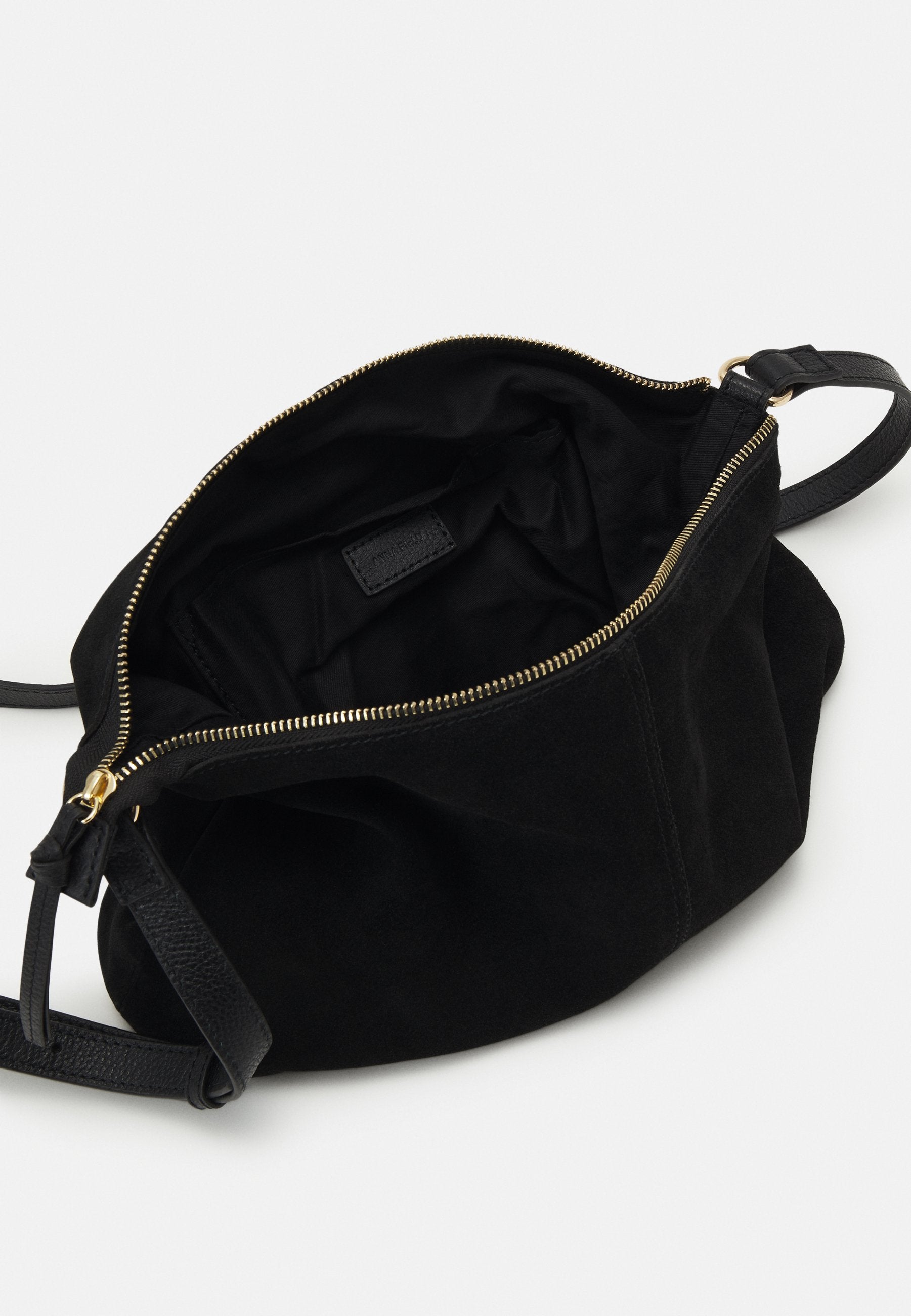 Anna Field LEATHER - Cross Body Bag - Black