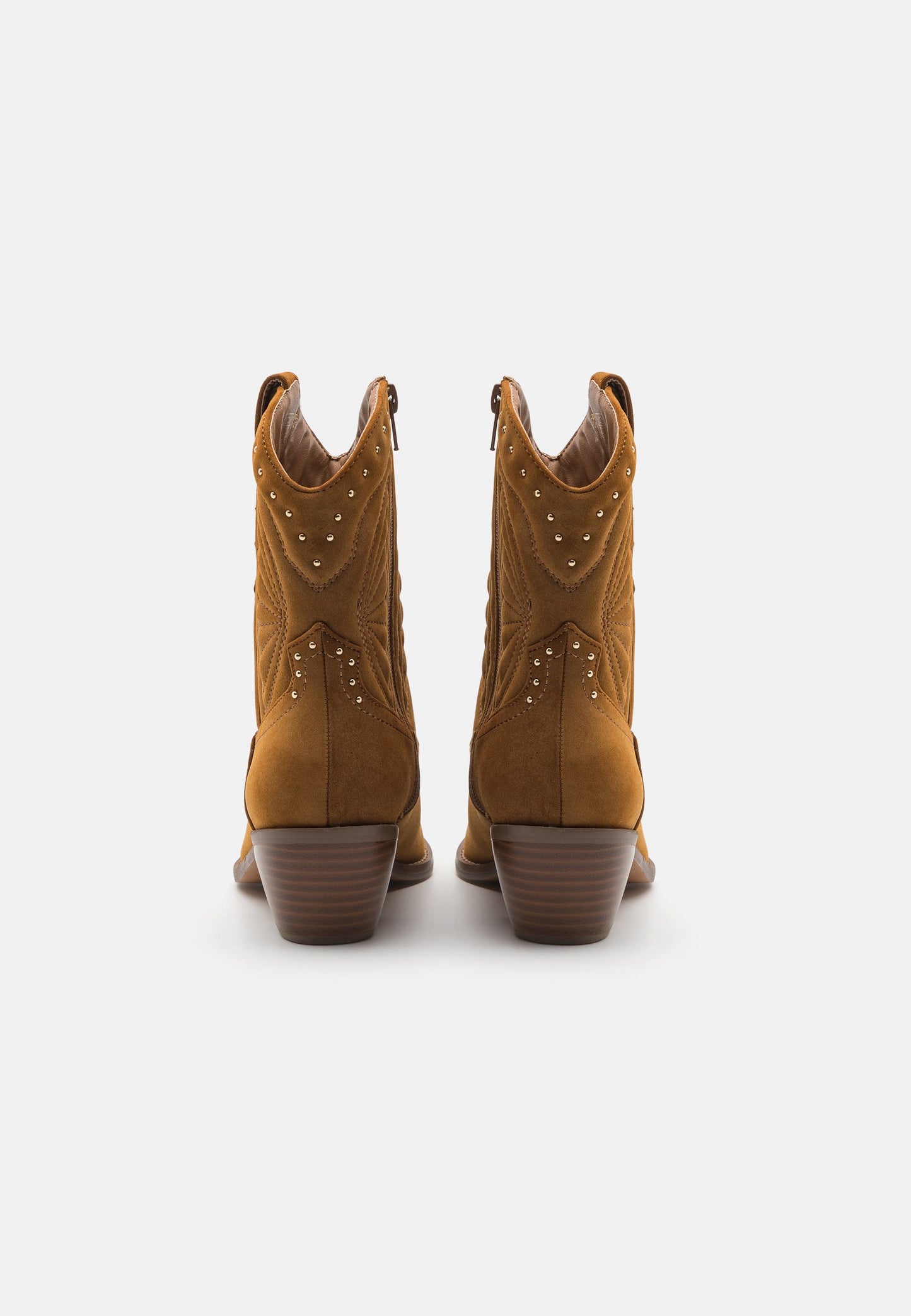 Anna Field Cowboy/biker Ankle Boot - Cognac