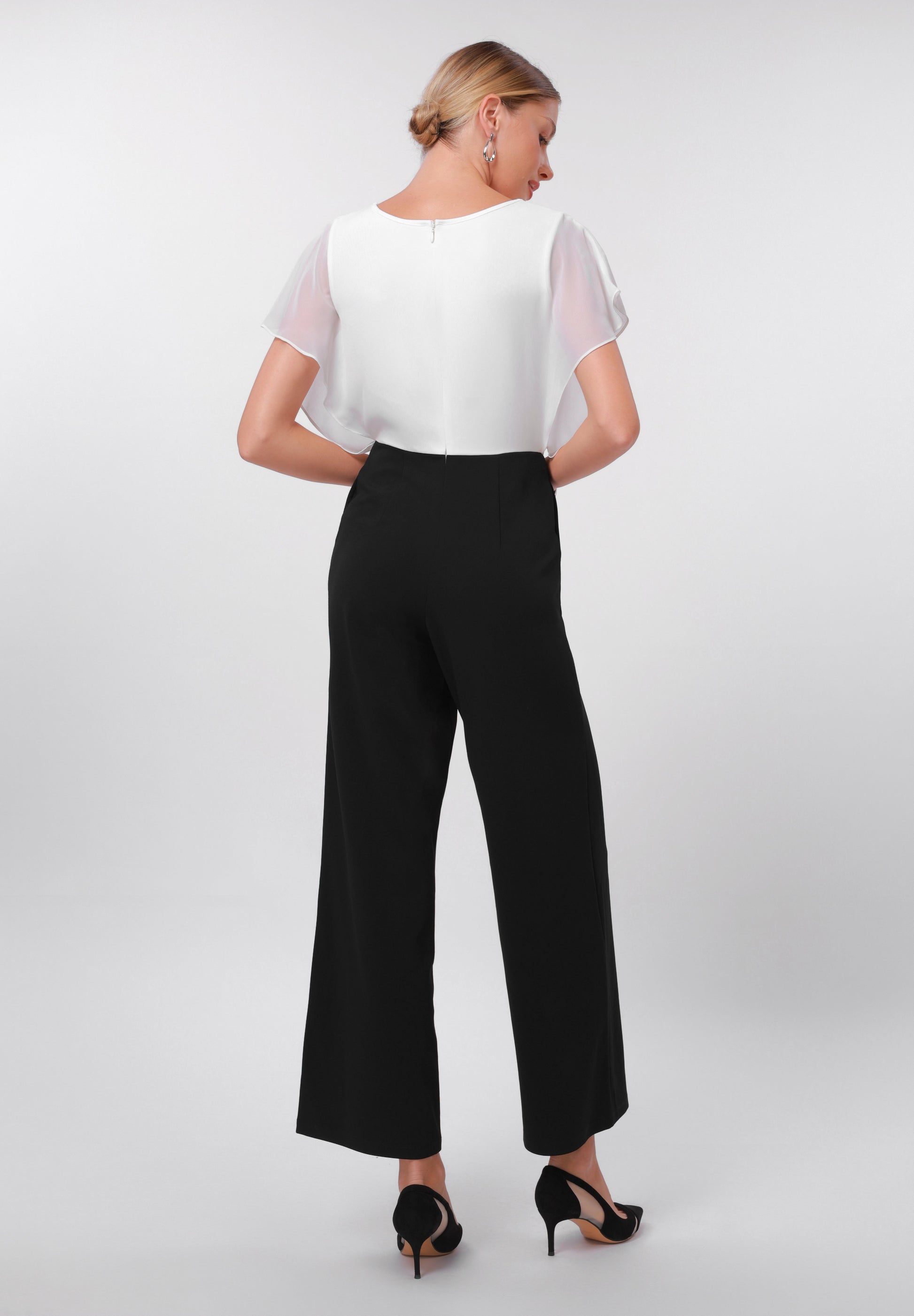 Anna Field Jumpsuit - Black/white