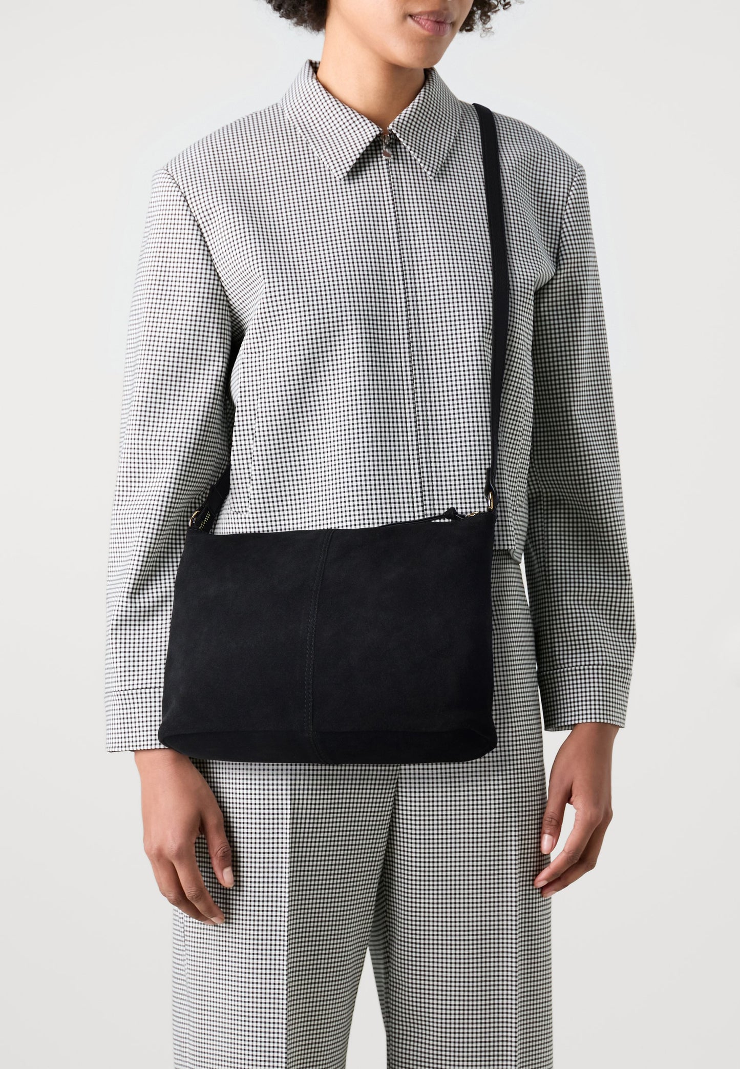Anna Field LEATHER - Cross Body Bag - Black