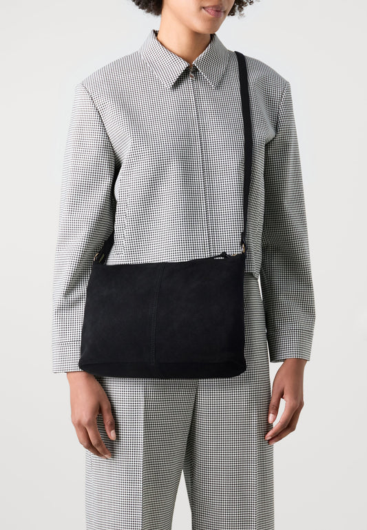 Anna Field LEATHER - Cross Body Bag - Black