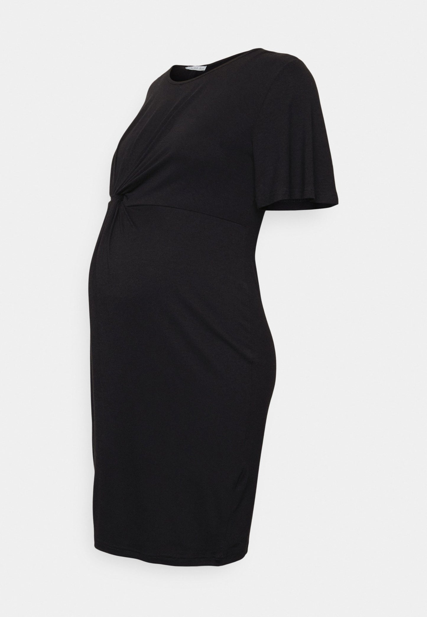  Sleeves Mini Dress- Jersey Dress - Black