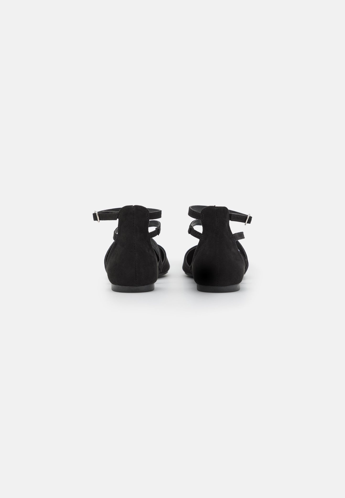 Anna Field Ankle Strap Ballet Pumps - Black
