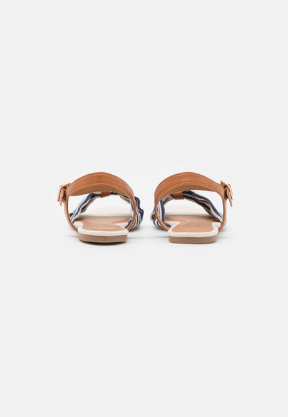 Anna Field Sandals - Cognac/Dark Blue