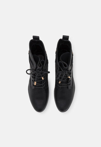 Anna Field Lace-Up Ankle Boots - Black