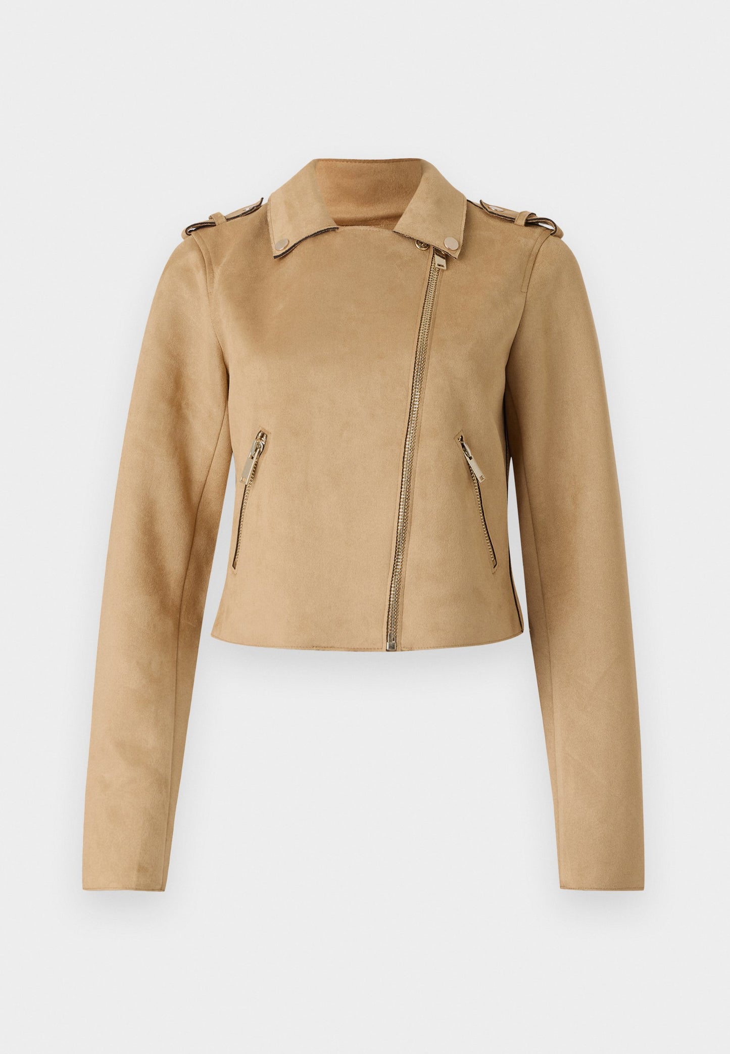 Anna Field Faux Leather Jacket - Beige