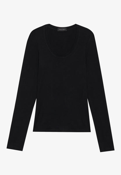 Anna Field 3 PACK - Long Sleeved Top - Rose Smoke/dark Olive/black