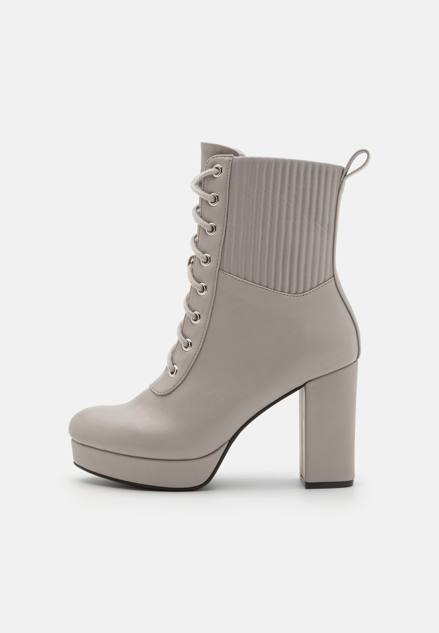 Anna Field High Heeled Ankle Boots - Grey