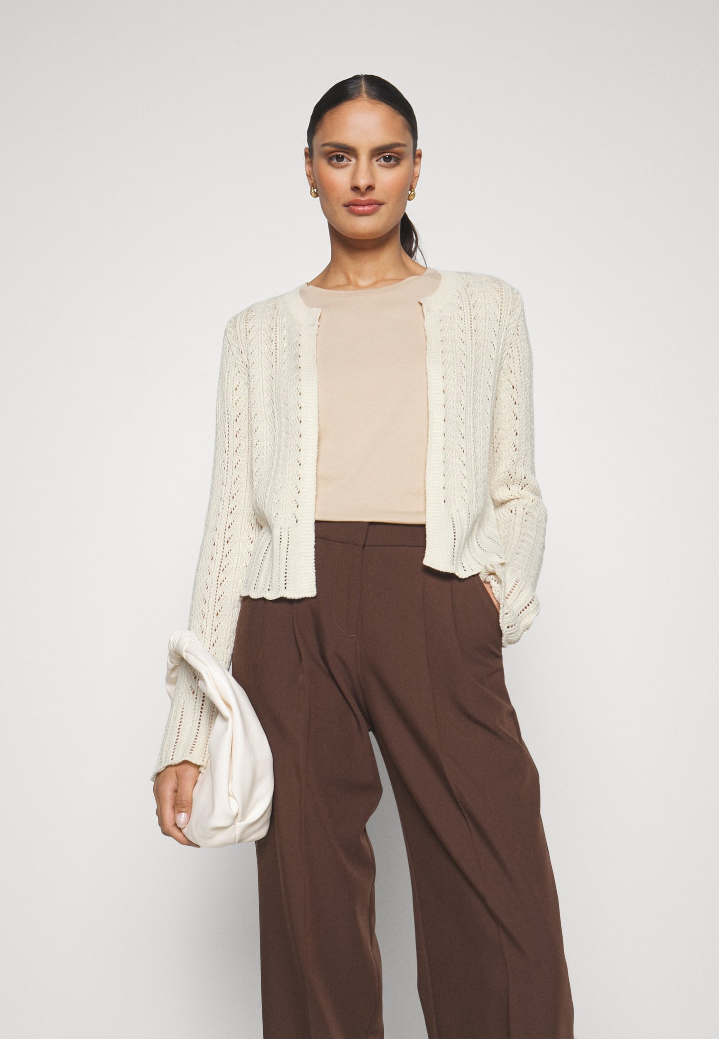 Anna Field Pointelle Bolero - Cardigan