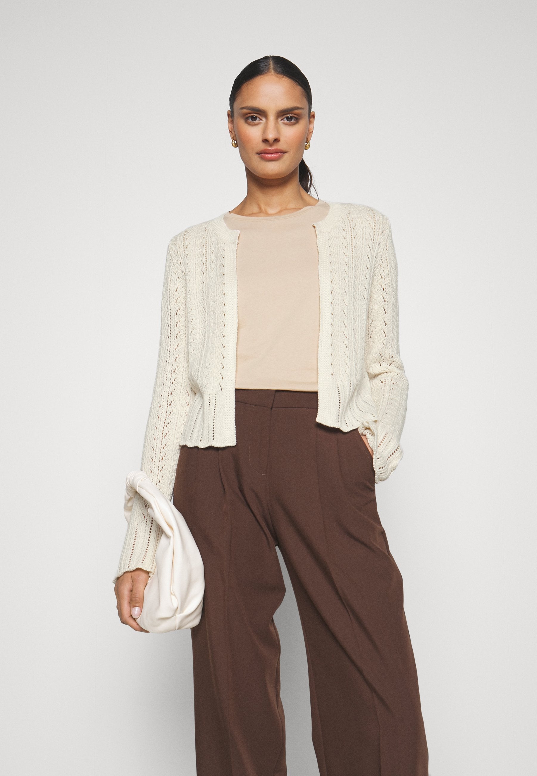Anna Field Pointelle Bolero - Cardigan