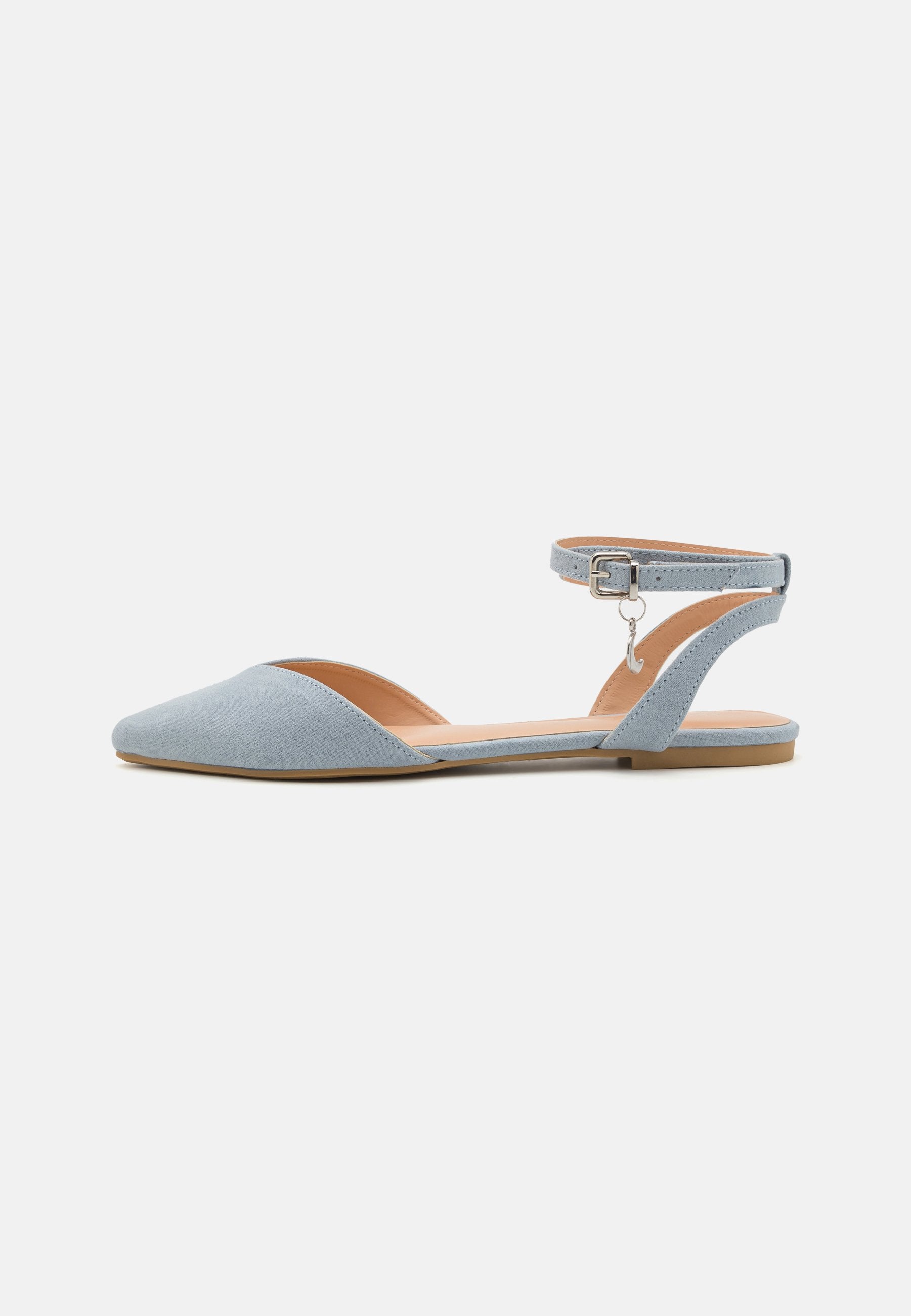 Anna Field Ankle Strap Ballet Pumps - Light Pink