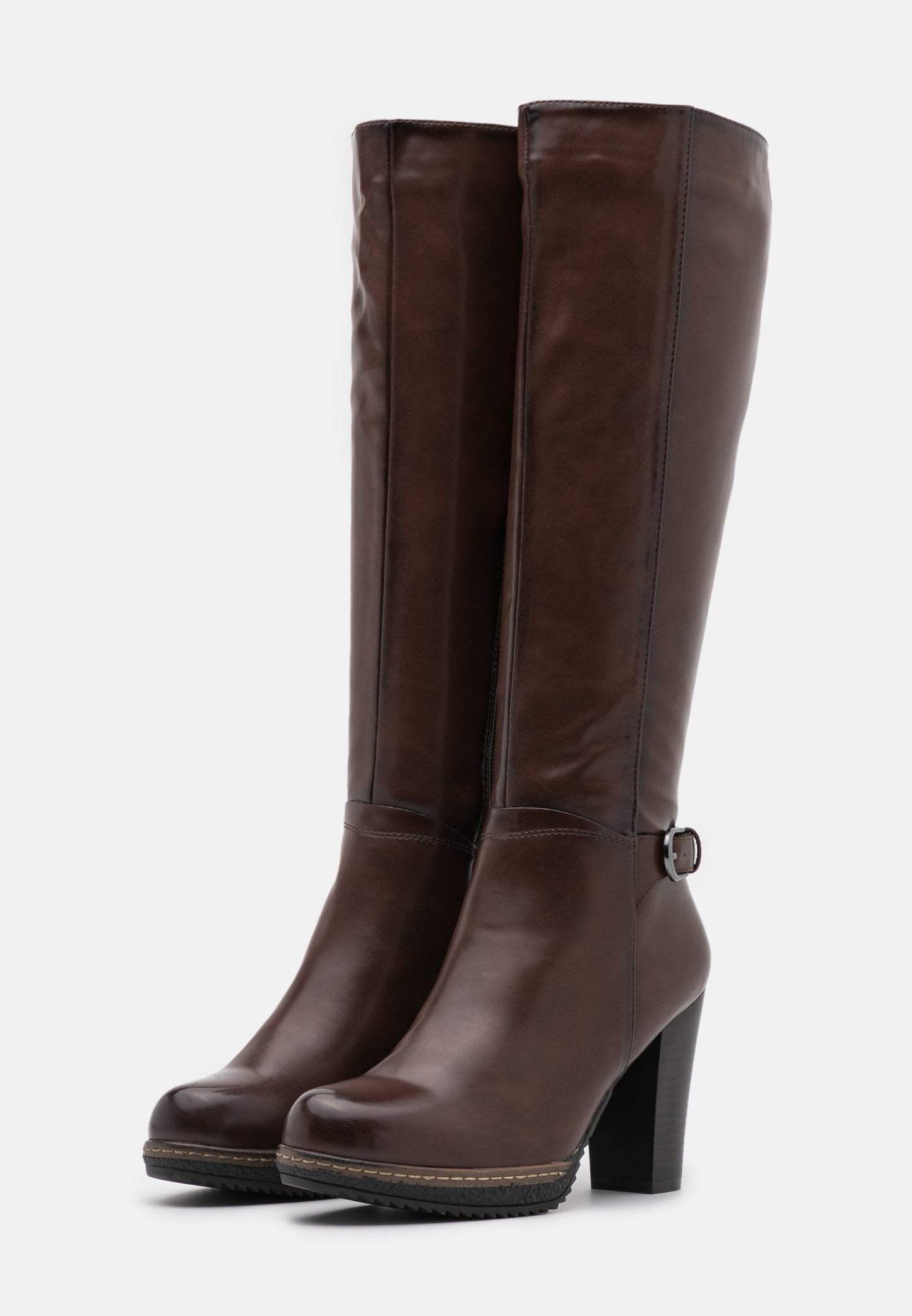 Anna Field High Heeled Boots - Dark Brown