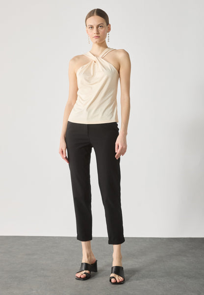 Anna Field CHINO TROUSERS - Trousers - Black