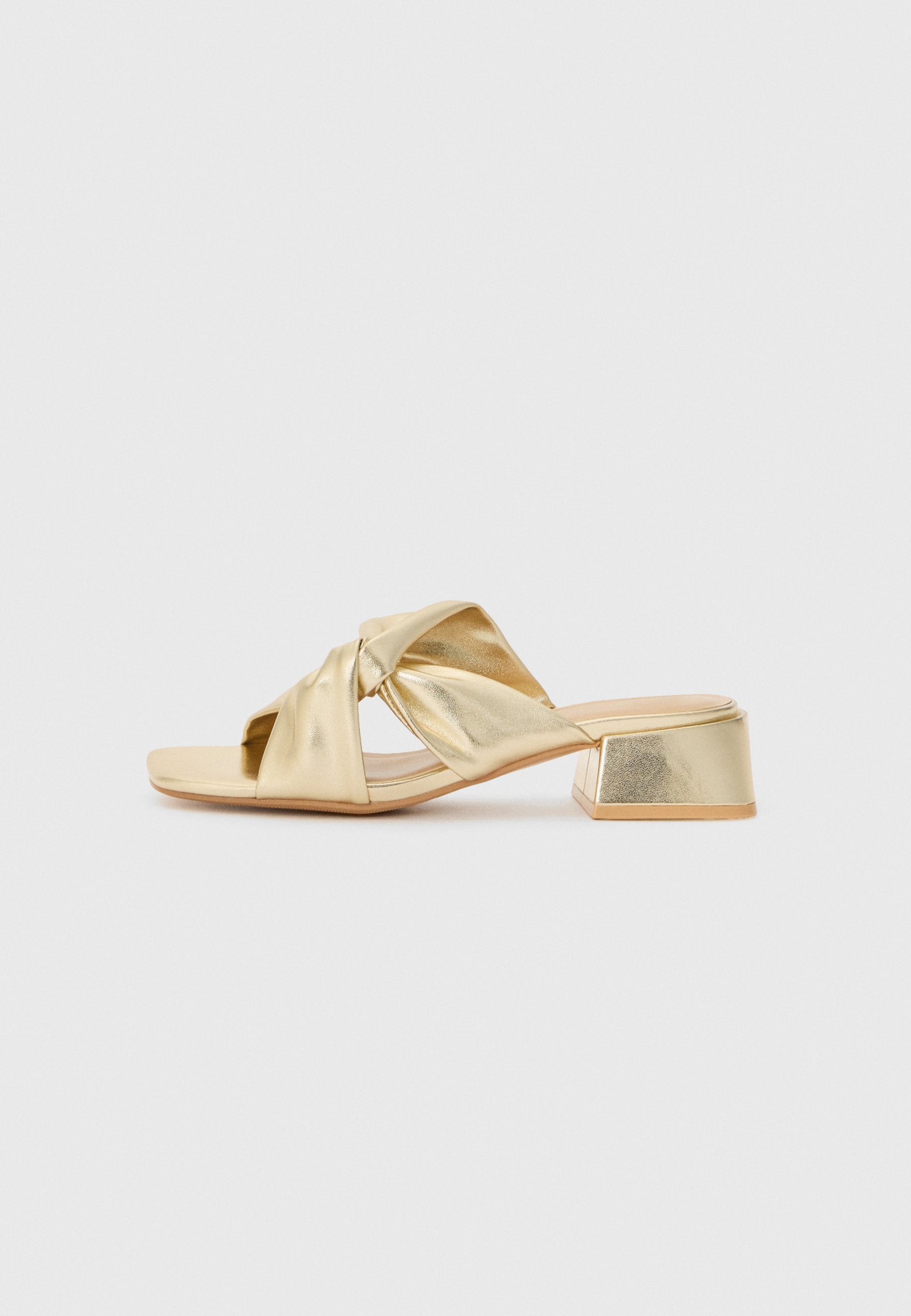  Heeled Mules - Gold-coloured