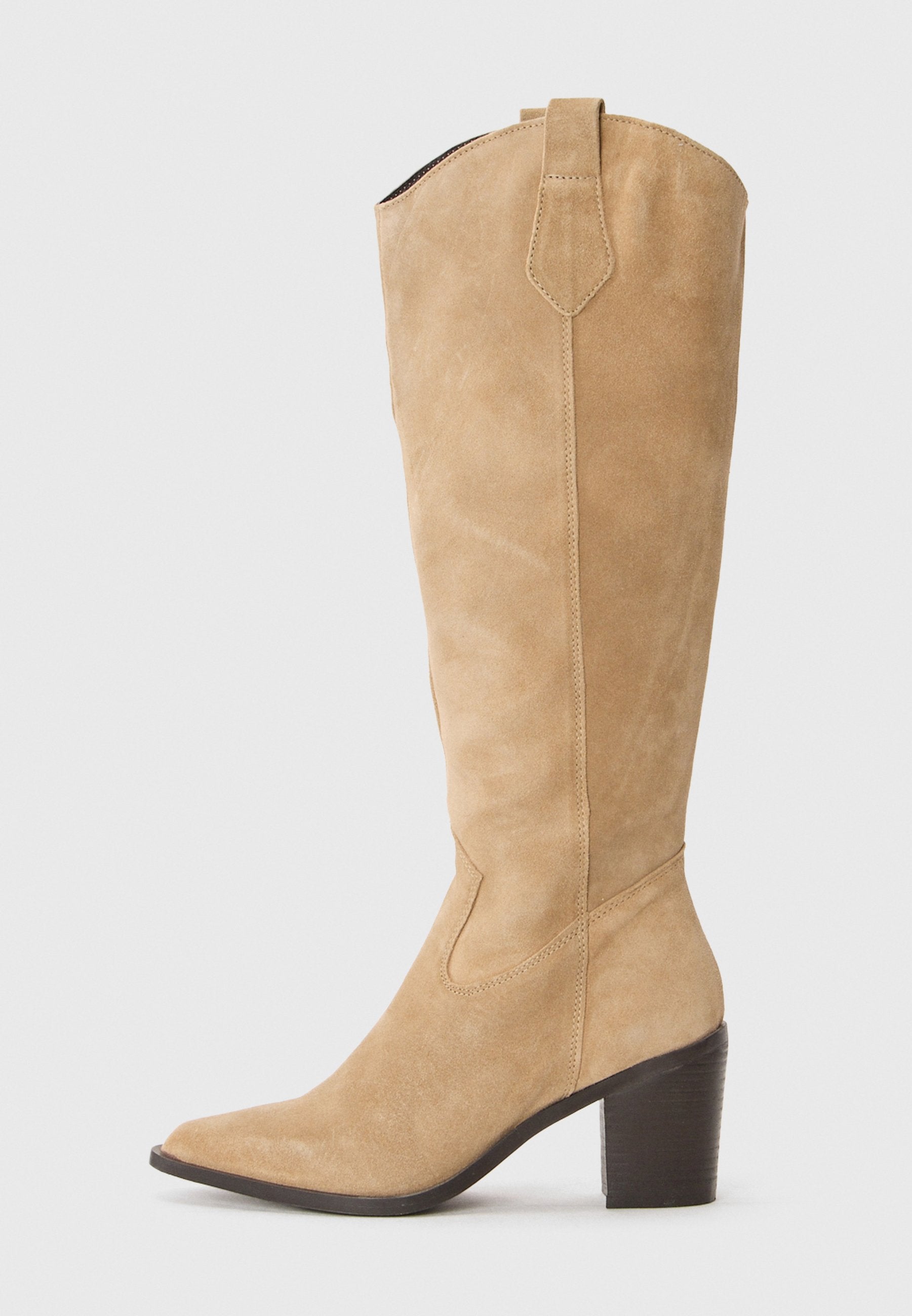 Anna Field LEATHER - High Heeled Boots - Beige