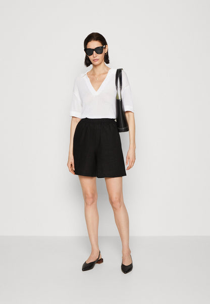 Anna Field Linen Mix - Shorts - Black