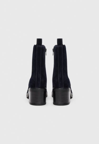 Anna Field LEATHER - Ankle Boots - Dark Blue