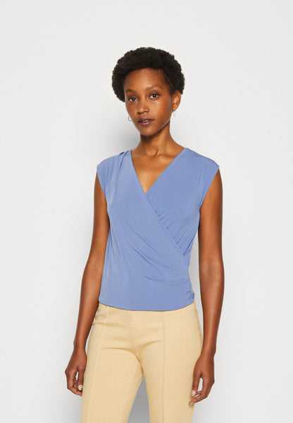 Anna Field Print T-Shirt - Blue-Grey
