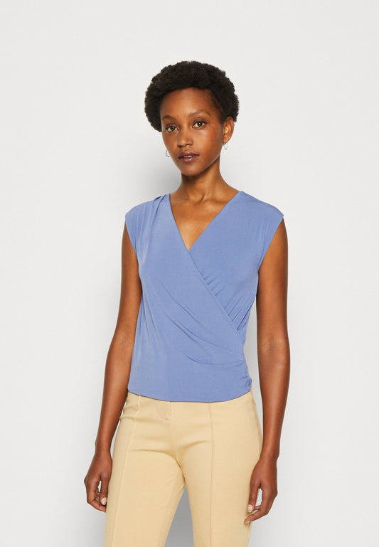 Anna Field Print T-Shirt - Blue-Grey